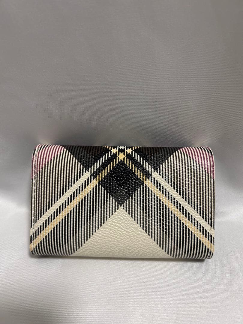 Vivienne Westwoodチェック柄キーケース パープル