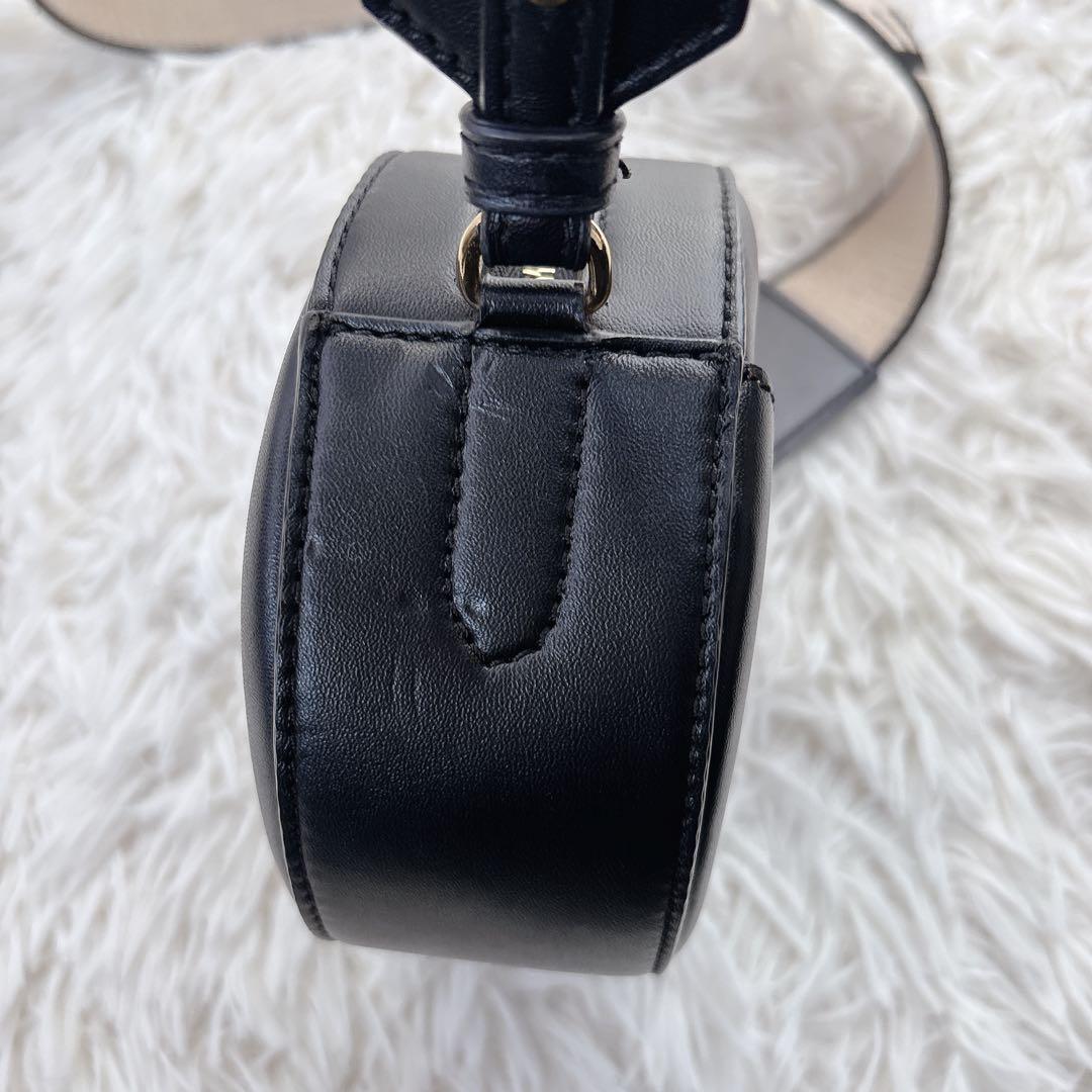 Stella McCartney ラウンドロゴ ミニショルダー ブラック