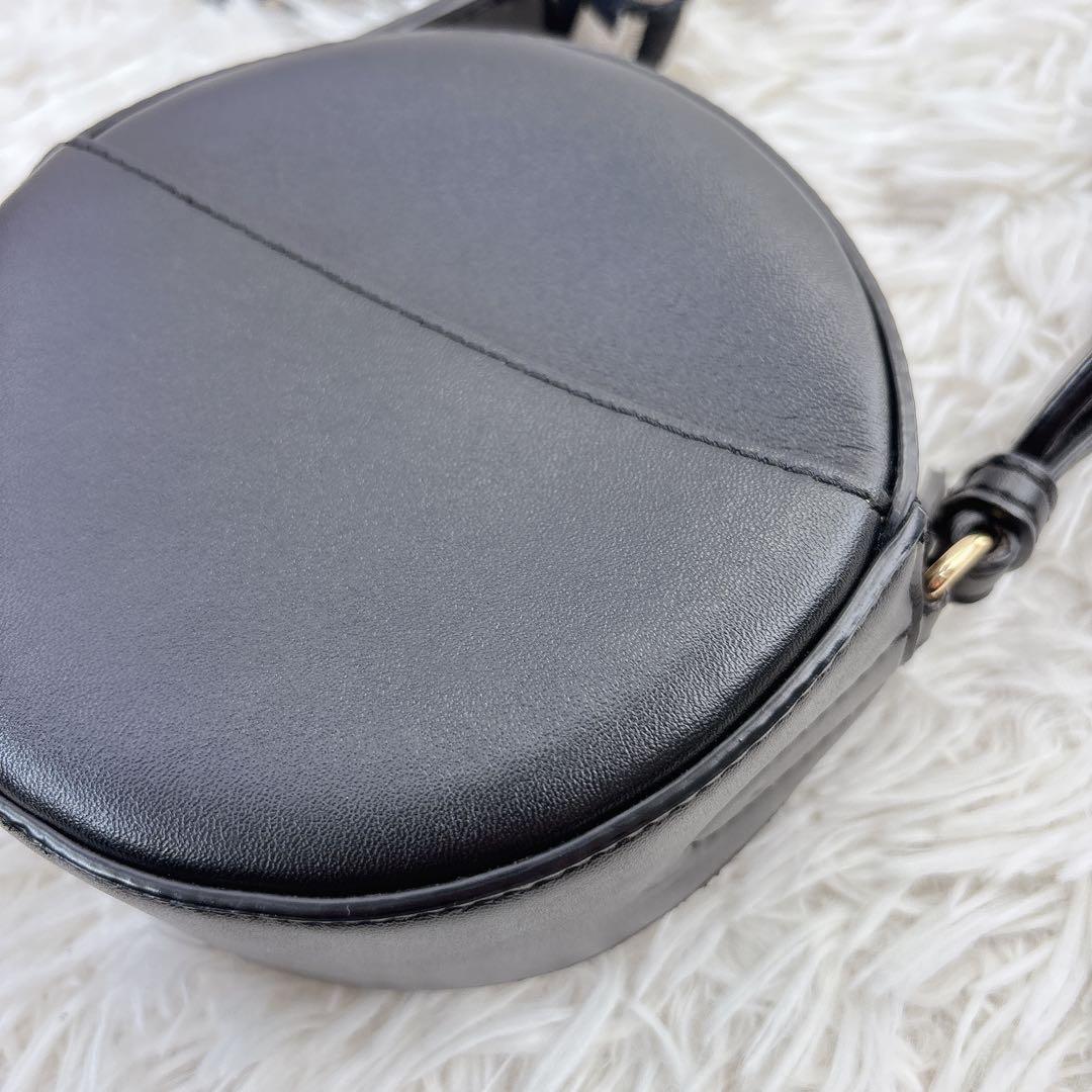 Stella McCartney ラウンドロゴ ミニショルダー ブラック