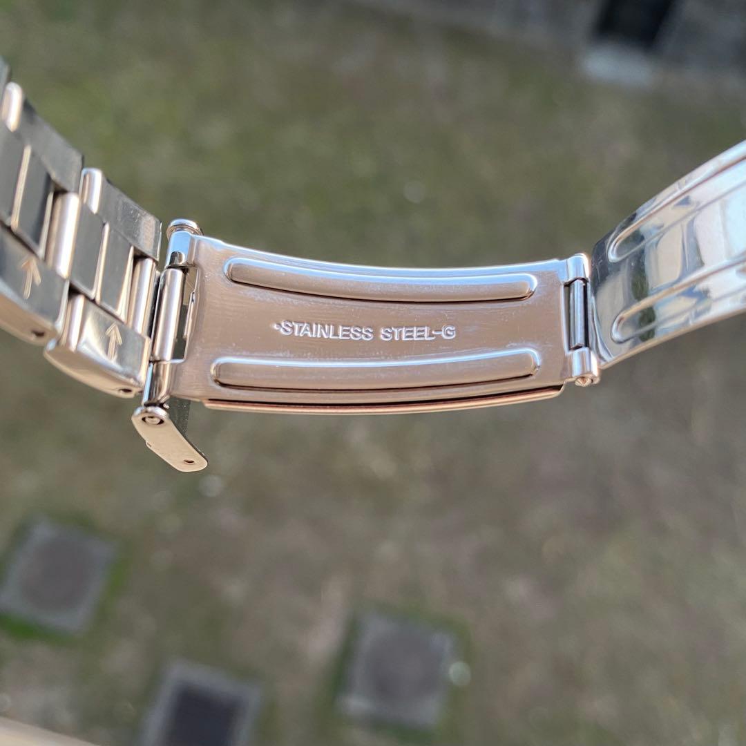 SEIKO クロノグラフ 100M クォーツ 腕時計 ブルー文字盤