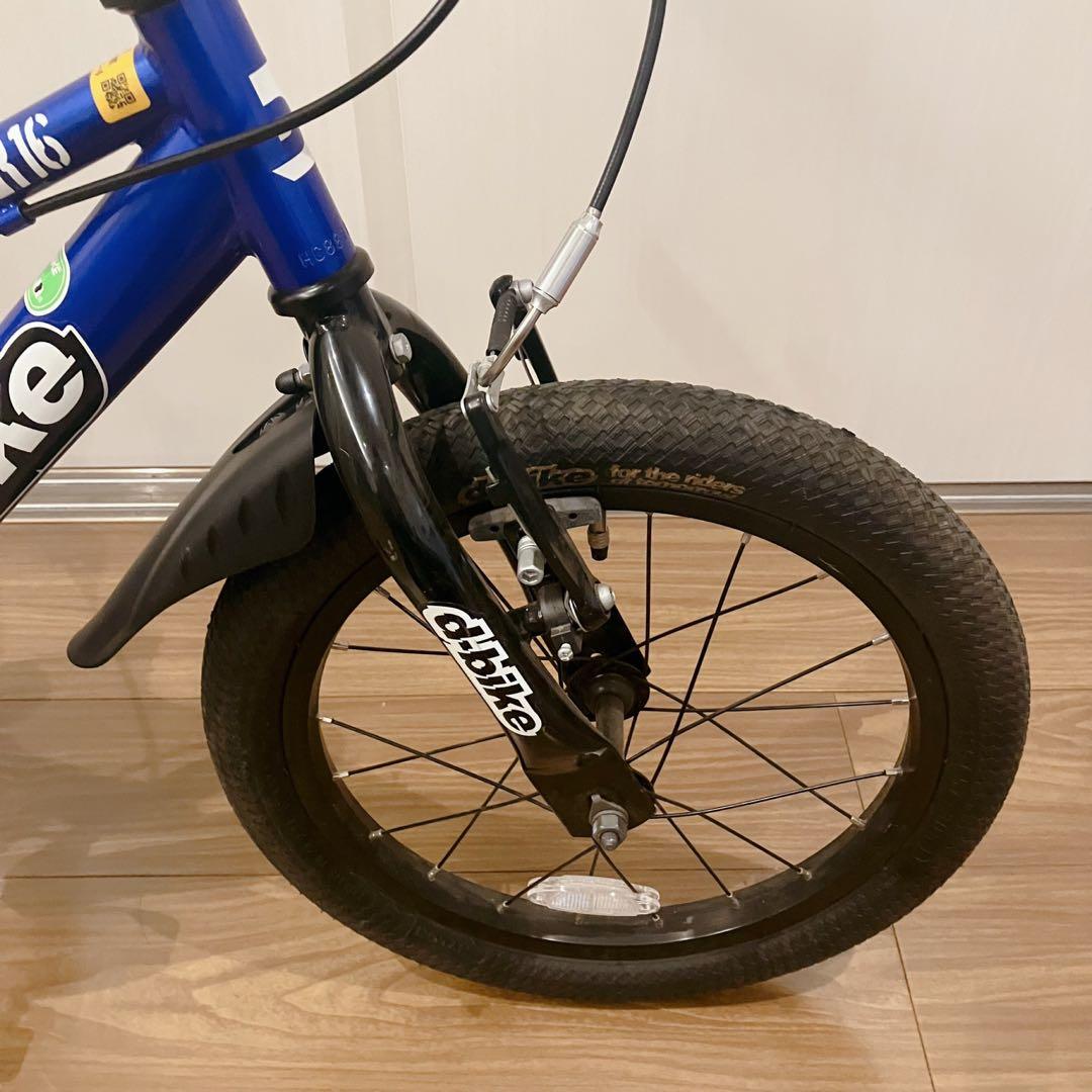 るんるん専用d-bike master 16インチ ブルー 送料無料補助輪無