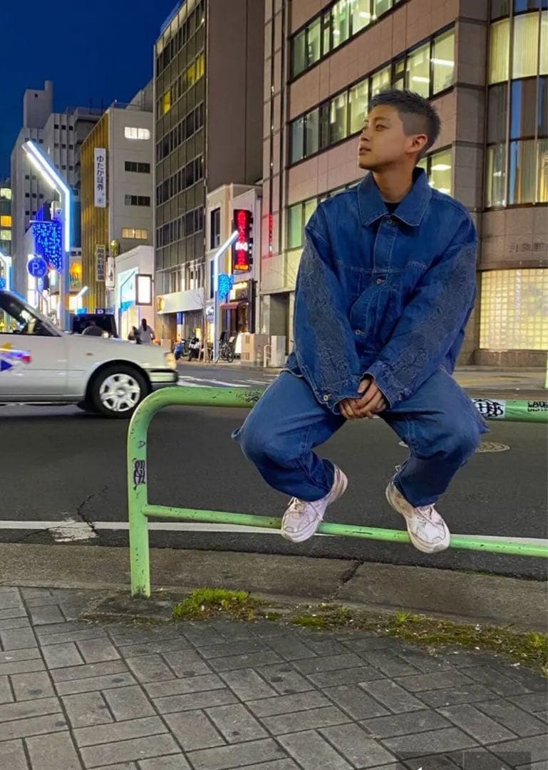 ジャケット・アウター doublet CHAOSEMBROIDERYHEMPDENIM JACKET