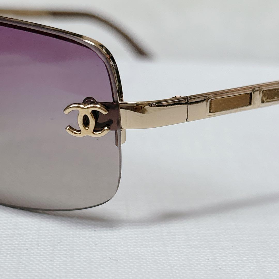 ✨希少✨CHANEL シャネル ココマーク サングラス アイウェア ハーフリム