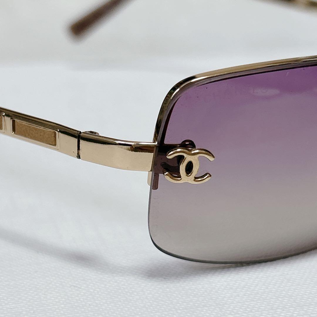✨希少✨CHANEL シャネル ココマーク サングラス アイウェア ハーフリム