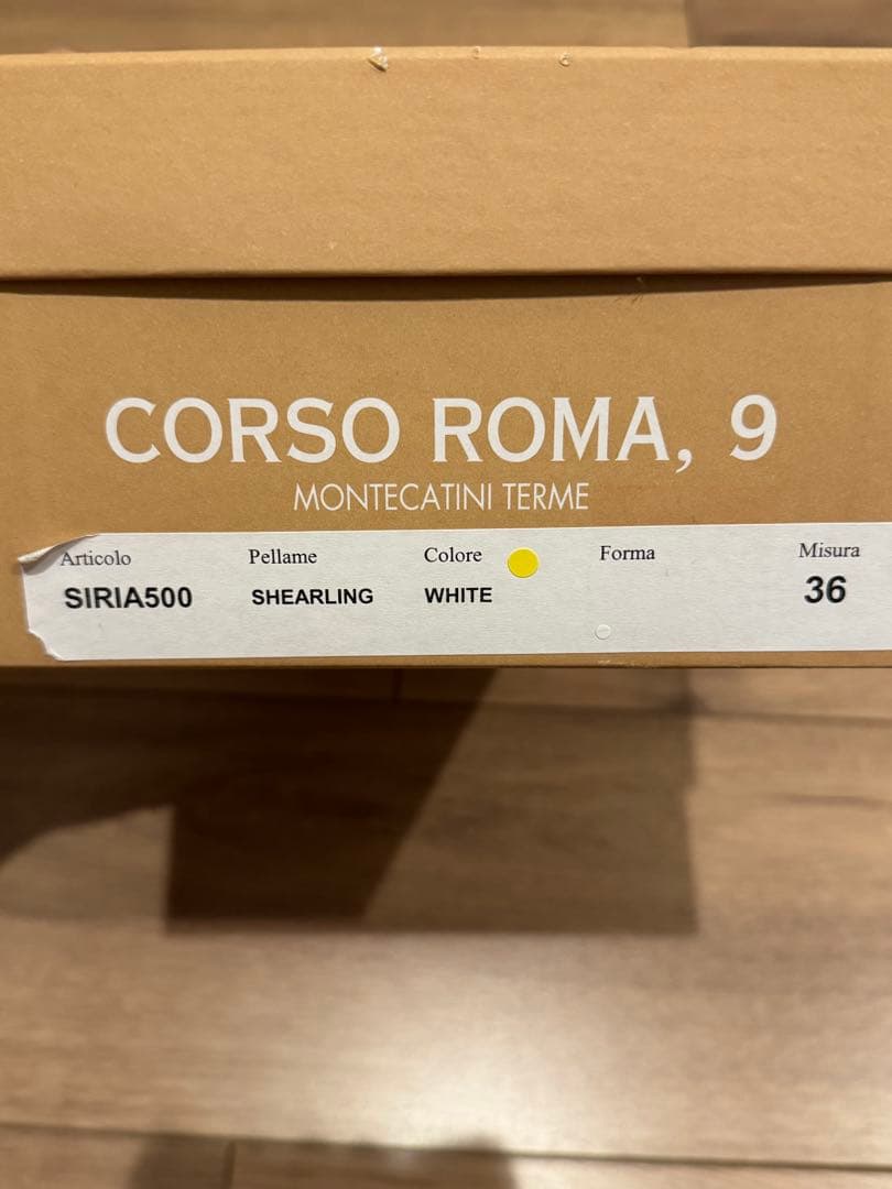 ロンハーマン購入☆コルソローマ9 アイボリー フラットシューズ36