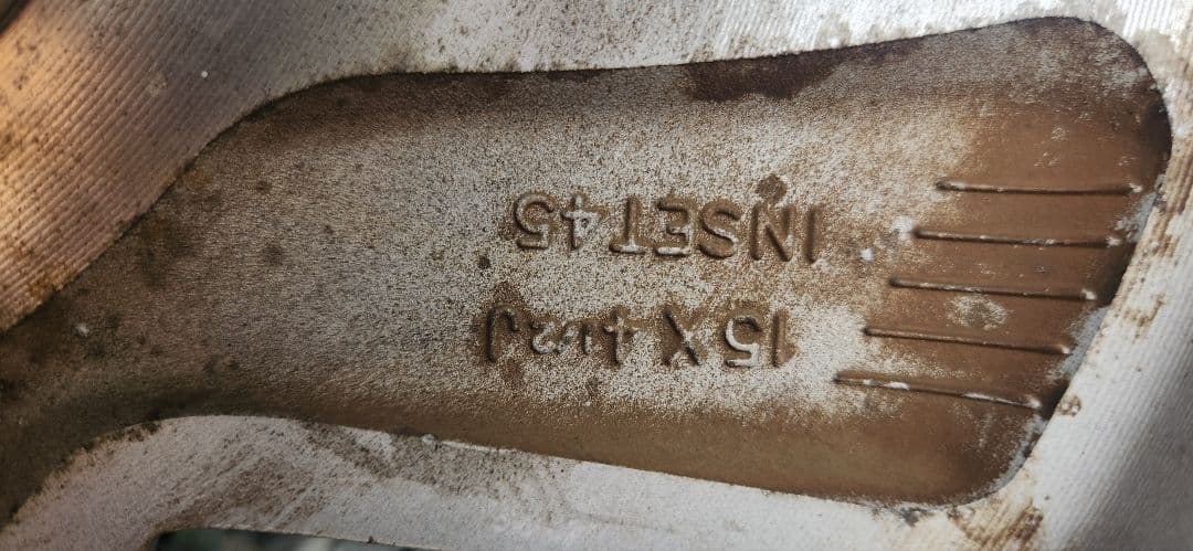 即売り。スズキ 美品15インチ ホイール 5スポーク