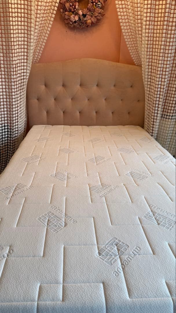 Francfranc ブリッサベッドディンプルセミダブルピンク