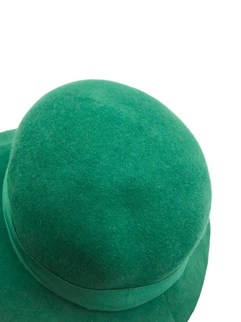 Hilgard Krügerキャペリン緑フェルトハット女優帽MODELLHÜTE