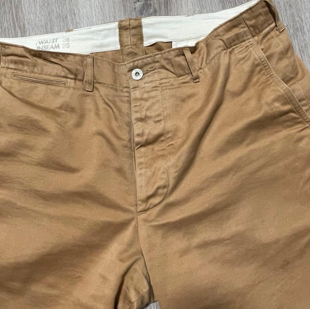 M43035バズリクソンズチノパン1945モデル W36 CAMEL キャメル
