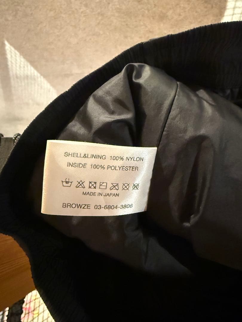 ENNOY スタイリスト私物 NYLON PADDED PANTS BLACK