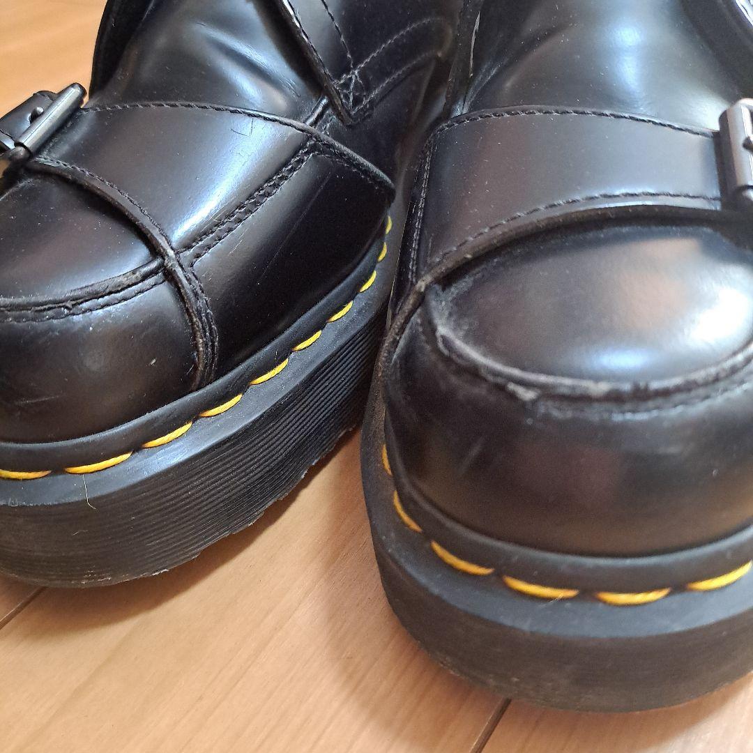Dr.Martens レザー 厚底革靴 バックル付き 28㎝