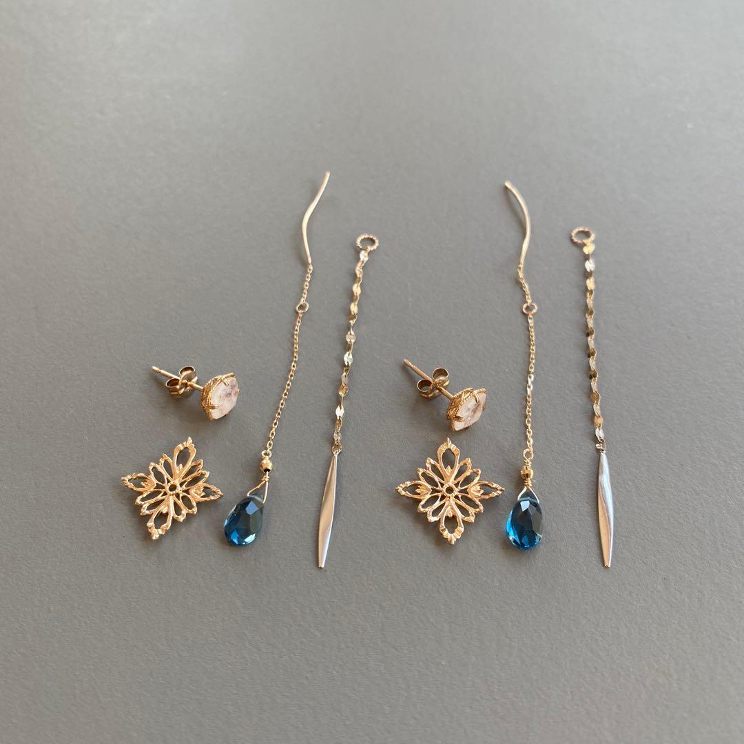 agete 2019年　限定ピアスチャームセット　販売証明書付き K10