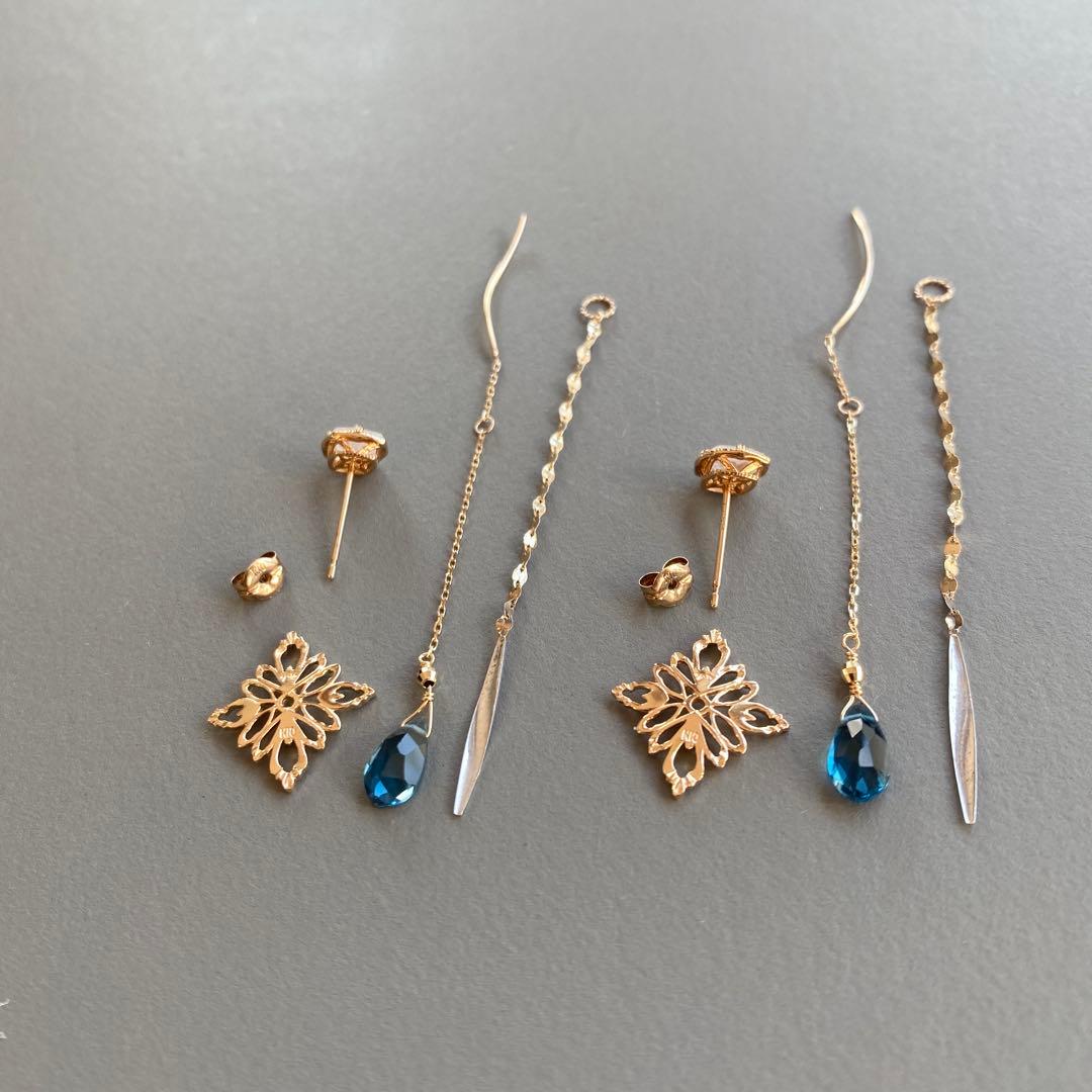 agete 2019年　限定ピアスチャームセット　販売証明書付き K10