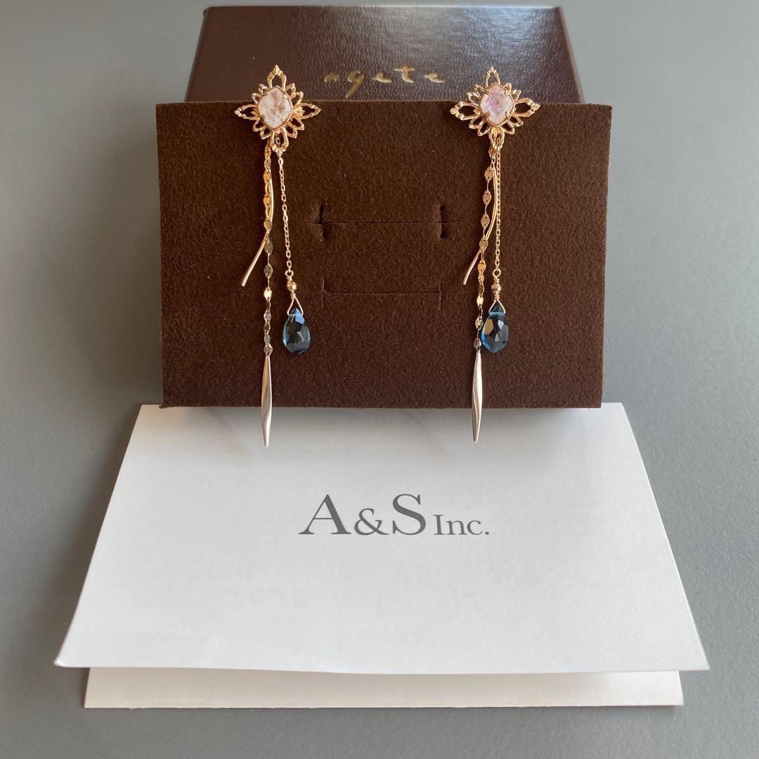 agete 2019年　限定ピアスチャームセット　販売証明書付き K10