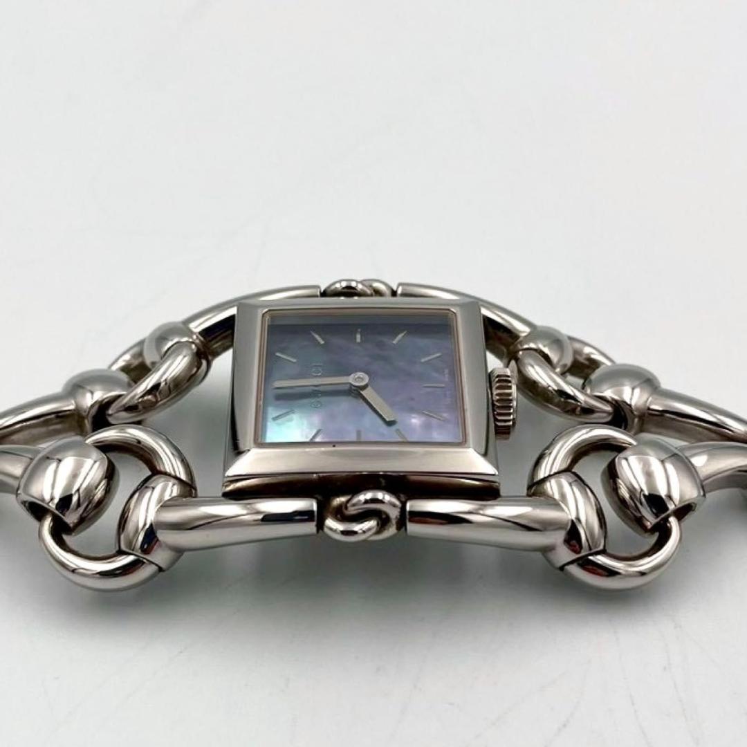 425 希少 グッチ シニョーリア 116.3 腕時計 クォーツ シェル文字盤