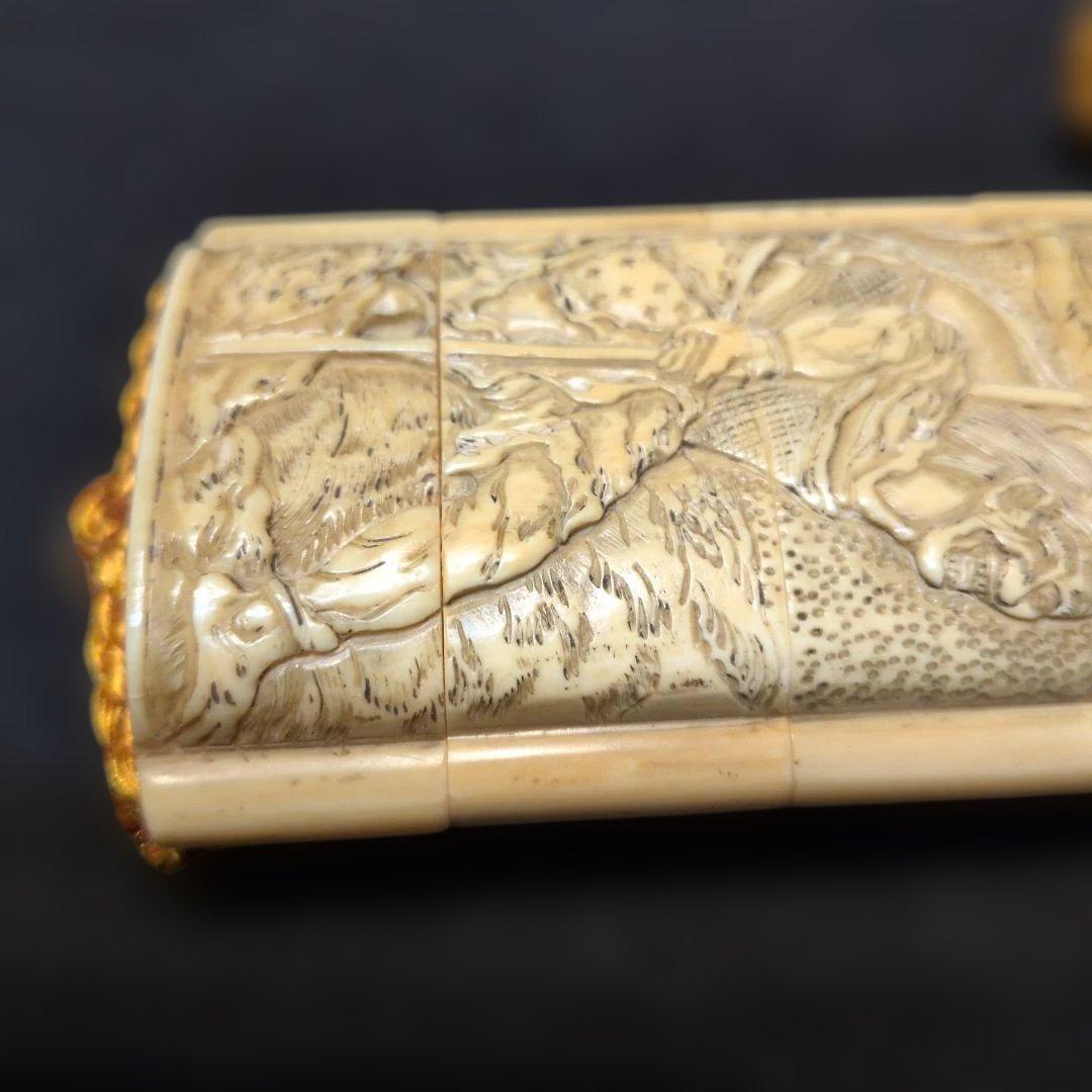 印籠　コウモリ根付