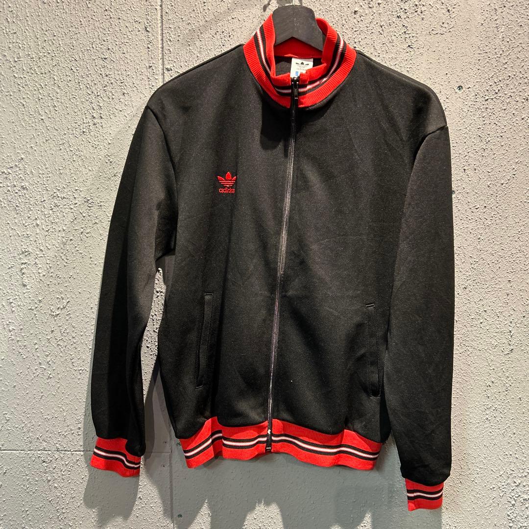 adidas デサント　トラックジャケット　80s Lサイズ 刺繍　アディダス
