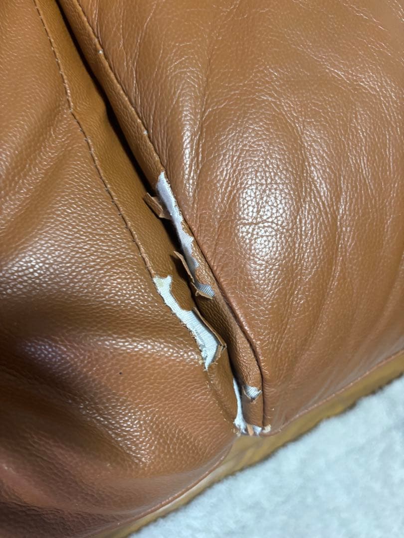 ブラウンレザー 2人掛けソファ