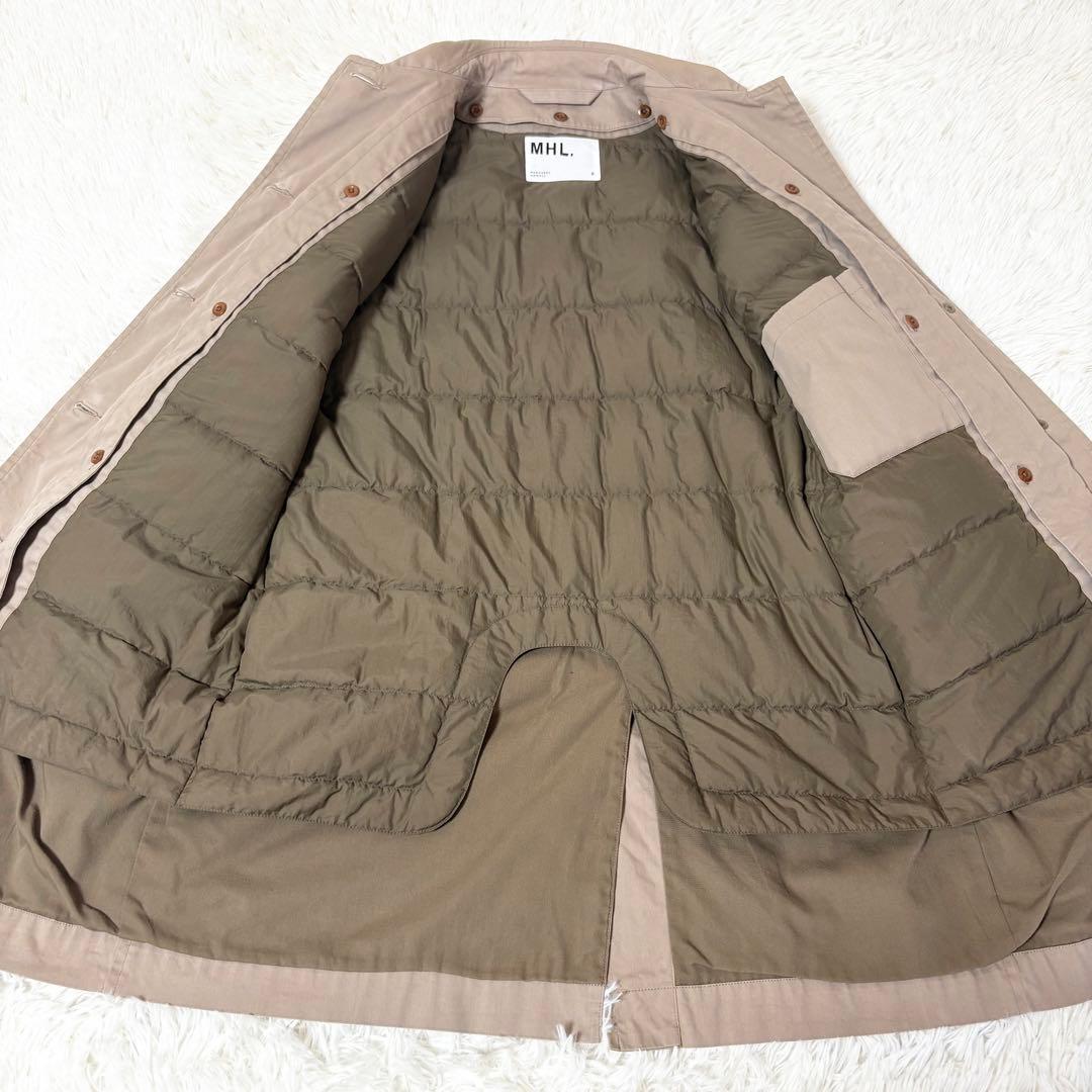 MHL. マーガレットハウエル ステンカラーコート ダウンライナー付 ブラウン
