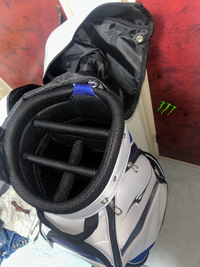 石屋さん様　Mizuno キャディバッグ ホワイト/ブルー