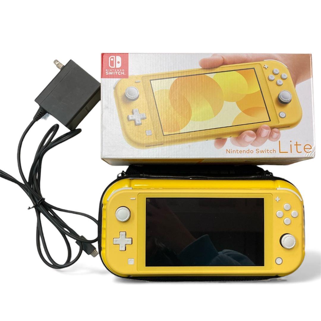 Switch Lite イエロー 本体 動作良好スイッチライト ケースセット