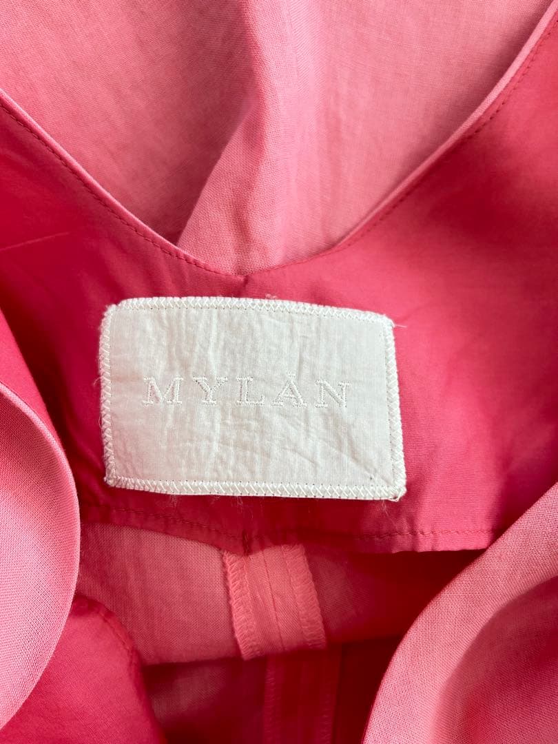 マイラン　リネン　コンビネゾン　ピンク