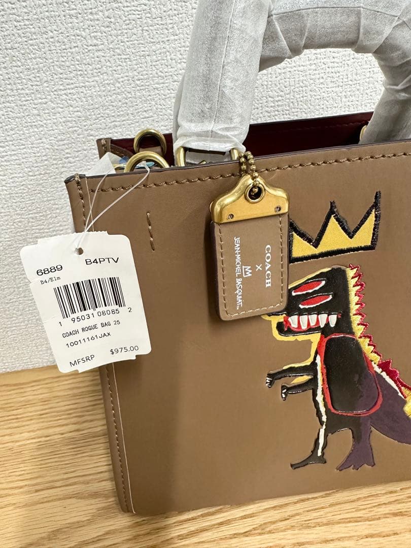 Pokimane COACH コーチバスキア コラボ 恐竜 ハンドバッグ