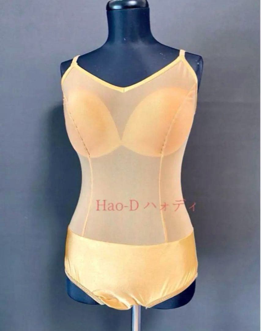 Hao-D★新品★M★肌色★レオタード★胸パット付きインナー★バレエ★ハオディ