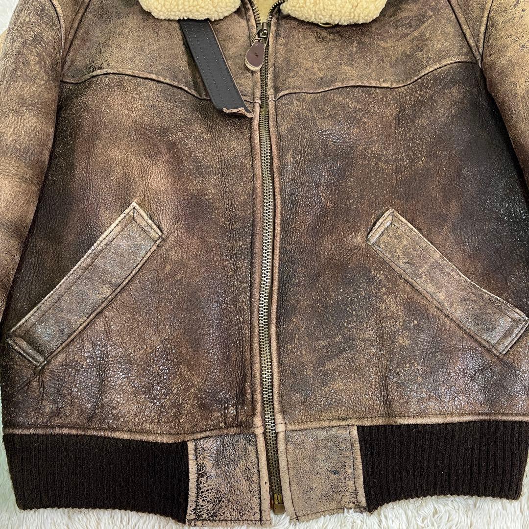 ★超希少★難あり AVIREX B-3ムートンフライトジャケット USA製 38