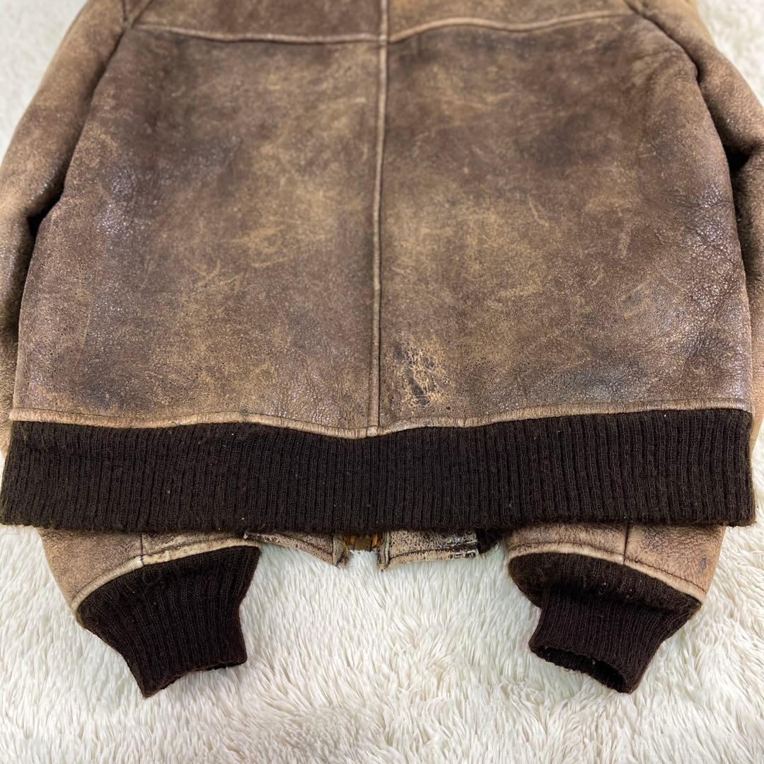★超希少★難あり AVIREX B-3ムートンフライトジャケット USA製 38