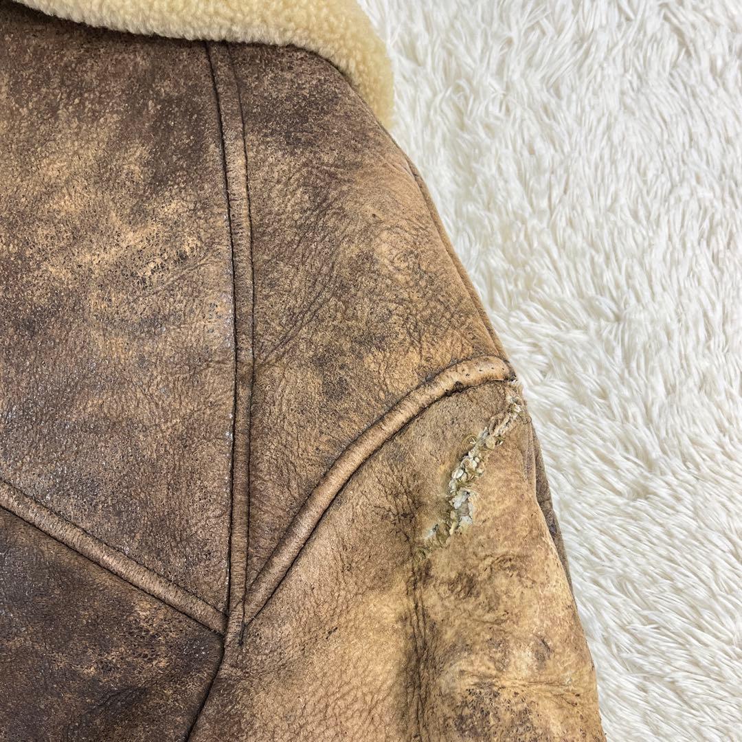 ★超希少★難あり AVIREX B-3ムートンフライトジャケット USA製 38