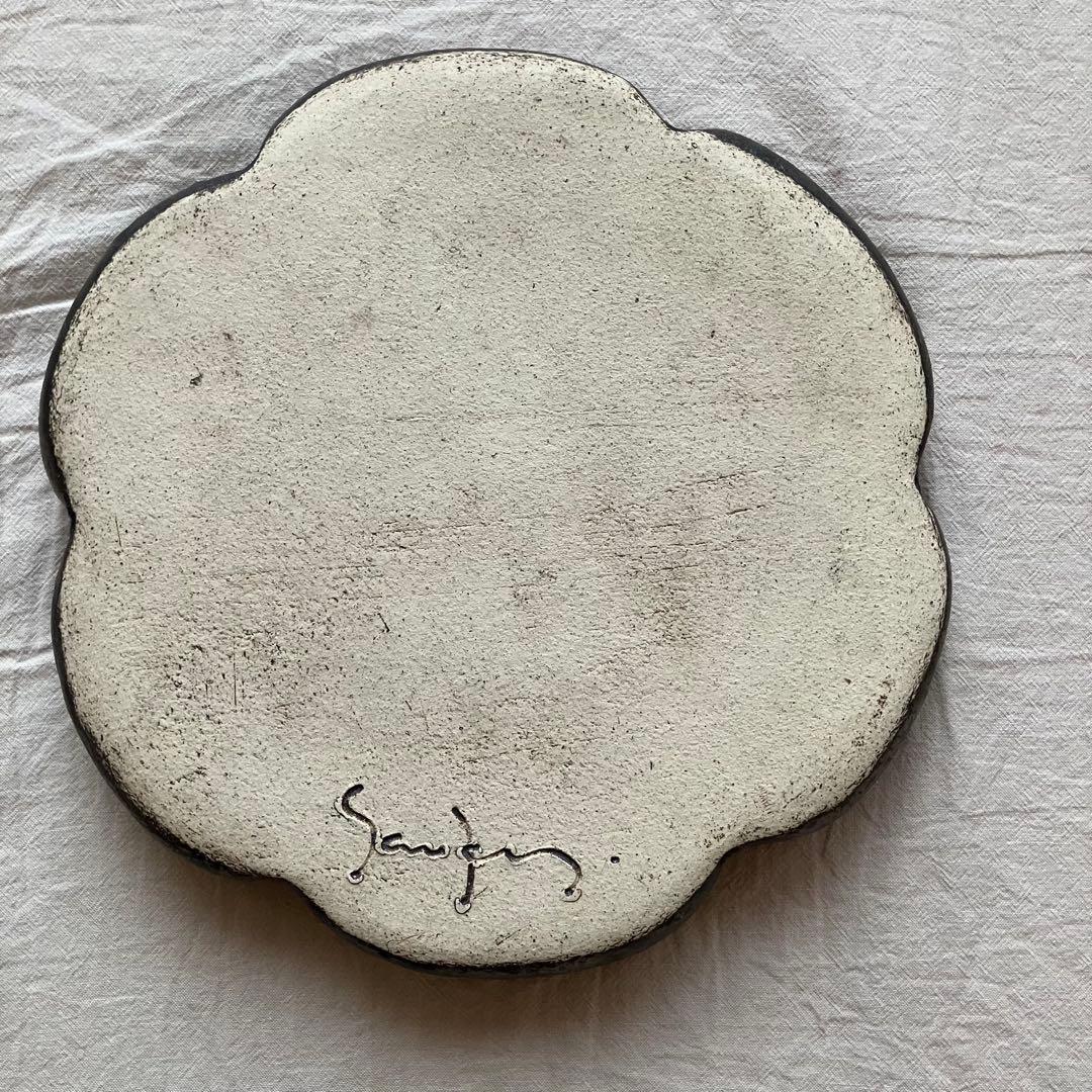 【はちはち様用　新品未使用】安福由美子　錆輪花盆皿　3枚セット