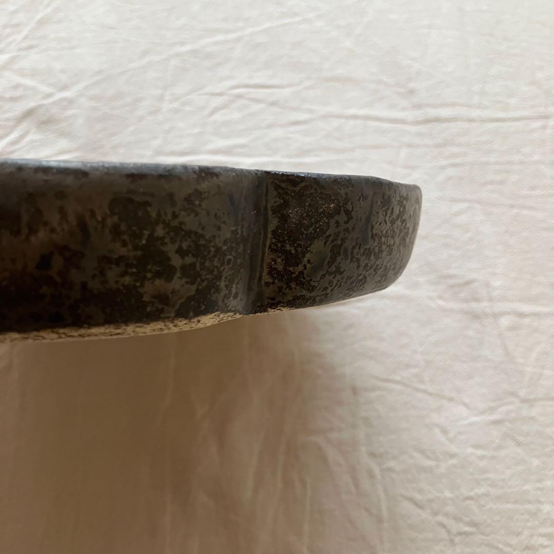 【はちはち様用　新品未使用】安福由美子　錆輪花盆皿　3枚セット