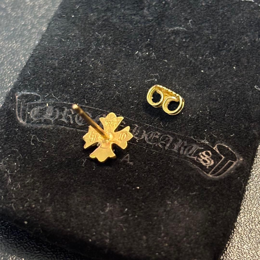 クロムハーツ CHプラススタッドピアス 22K