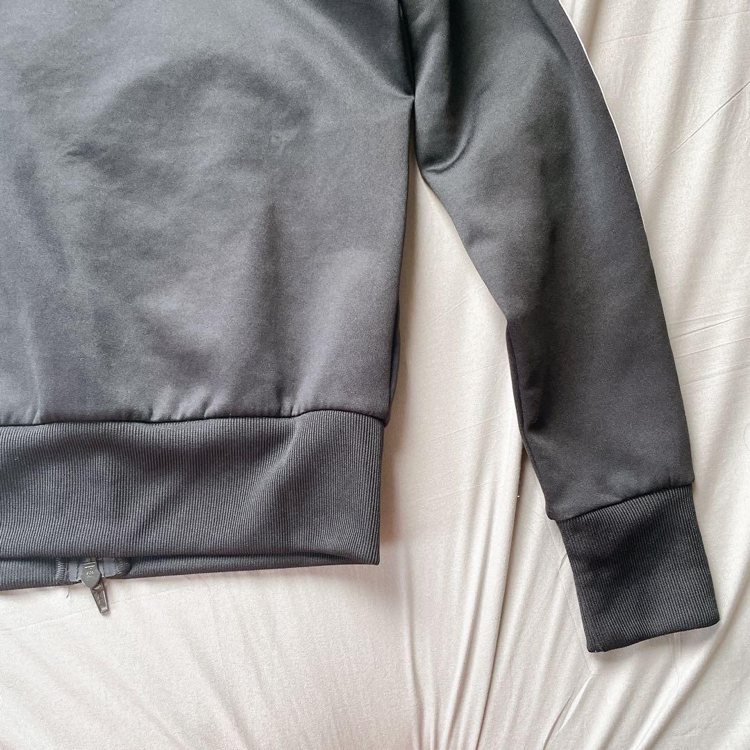 平成ギャル　アディダス トラックジャケット レディース　短丈　ブラック　黒