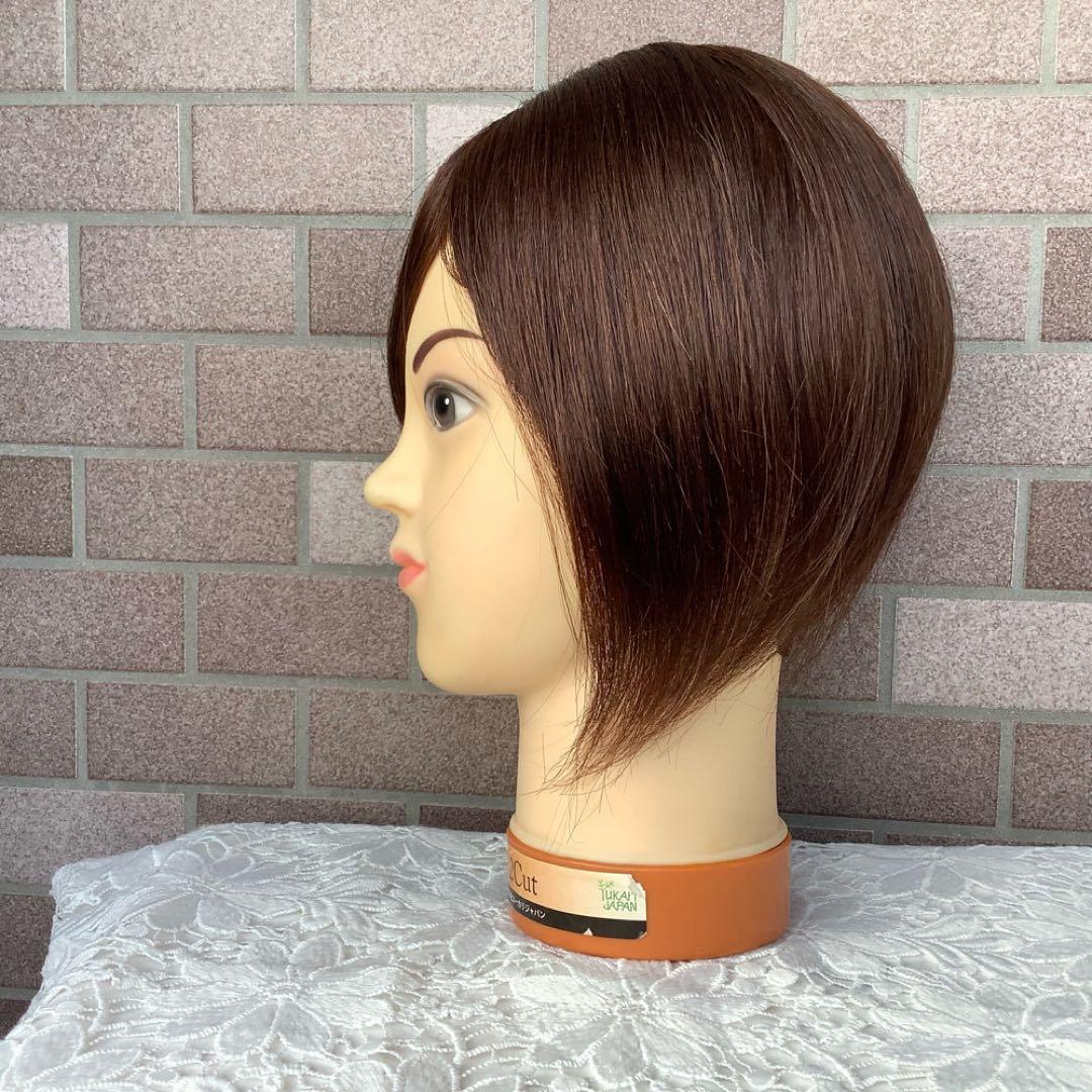 人毛100%総手植え 医療用 部分ウィッグ ヘアピース ブラックブラウン