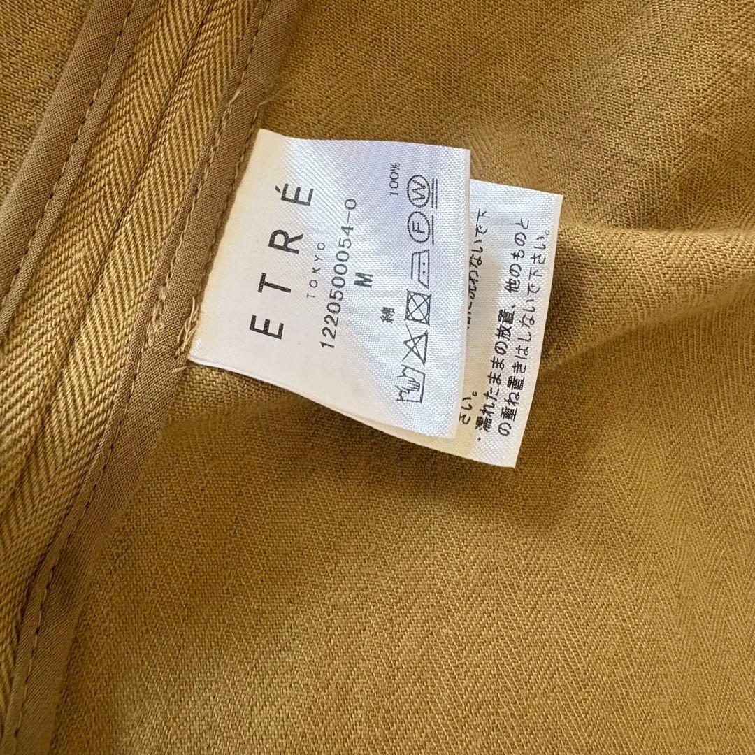 ETRETOKYO ヘリンボーンオーバーサイズコートM