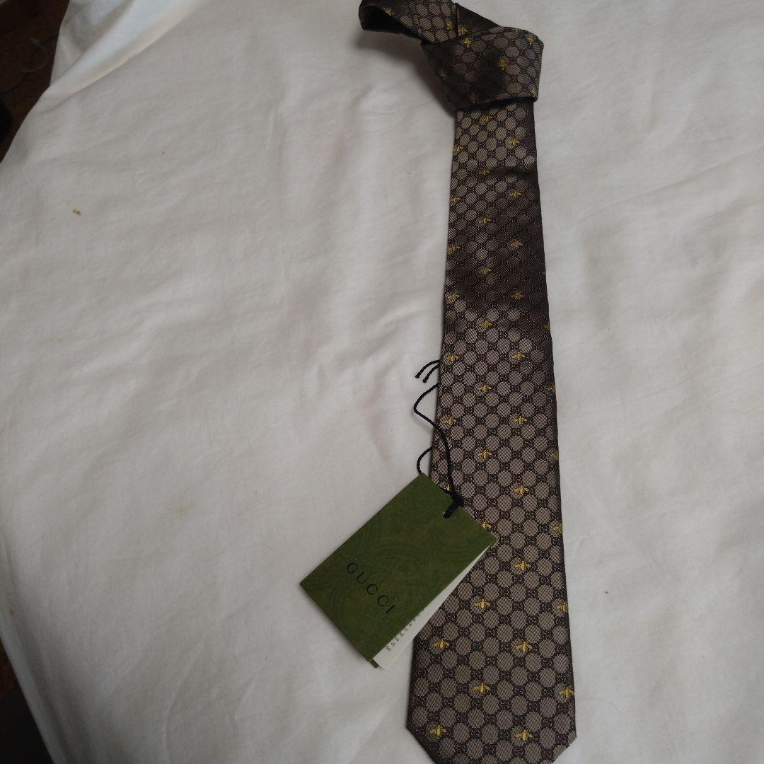 GUCCI ブラウン ネクタイ 　未使用