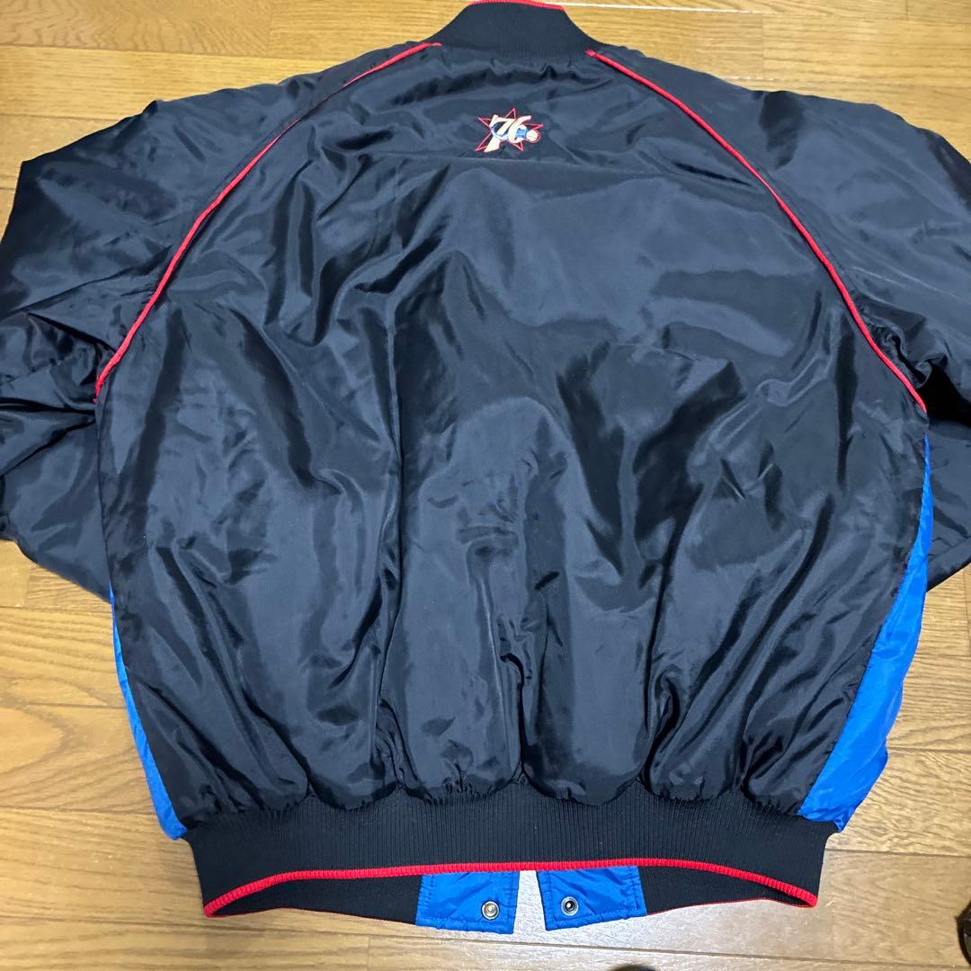 NIKE NBA 76ers 90s? ビンテージ ナイロンスタジャン L 古着