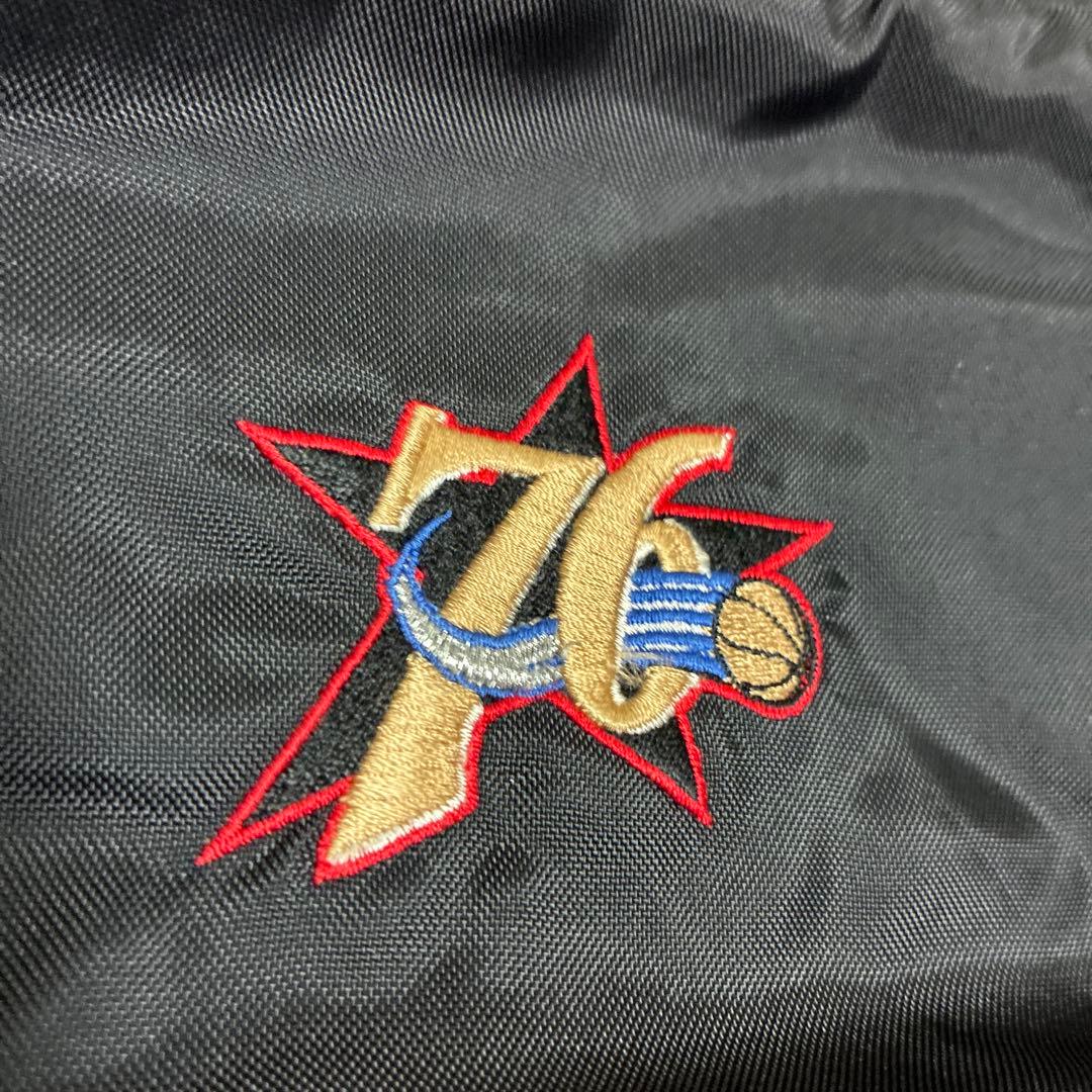 NIKE NBA 76ers 90s? ビンテージ ナイロンスタジャン L 古着