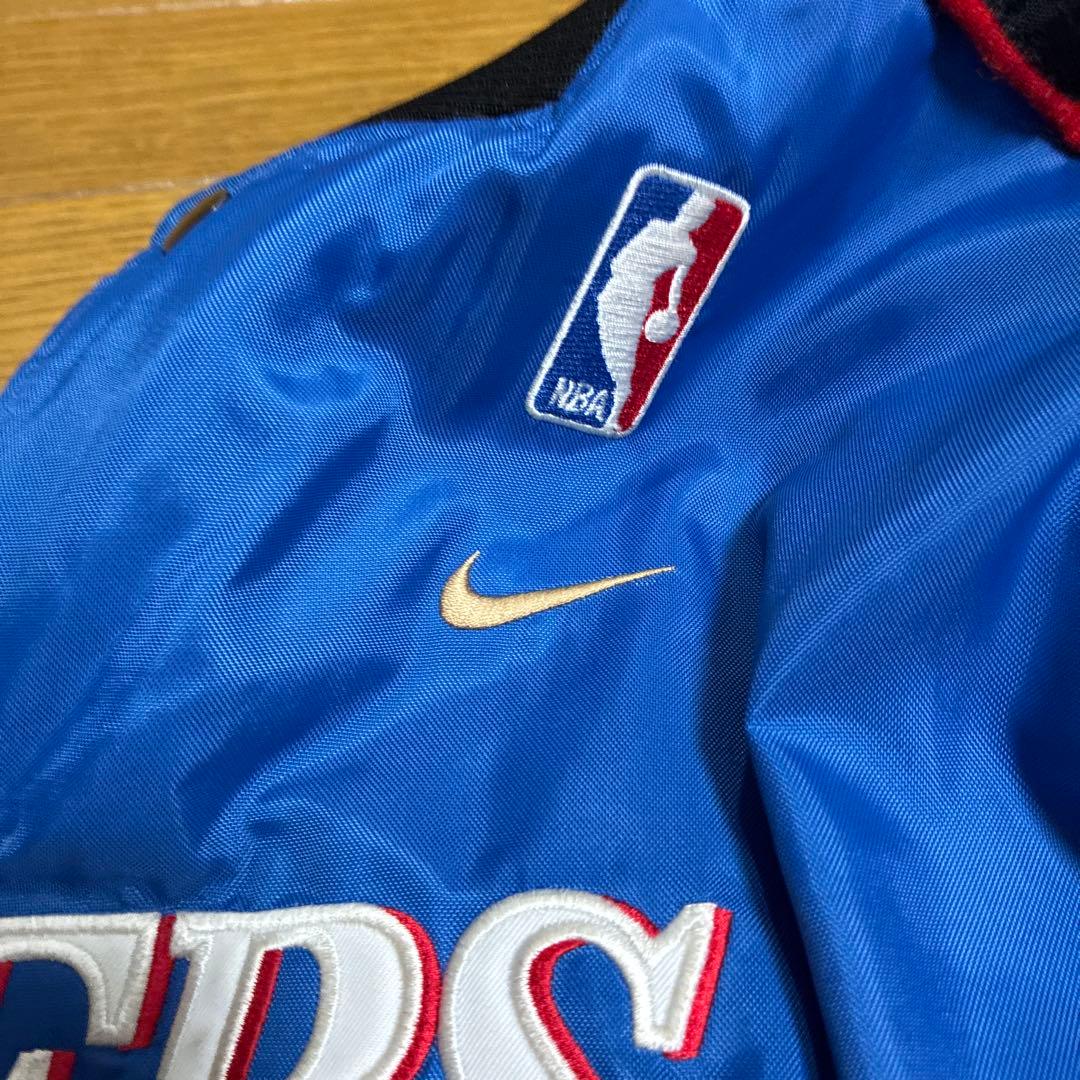 NIKE NBA 76ers 90s? ビンテージ ナイロンスタジャン L 古着