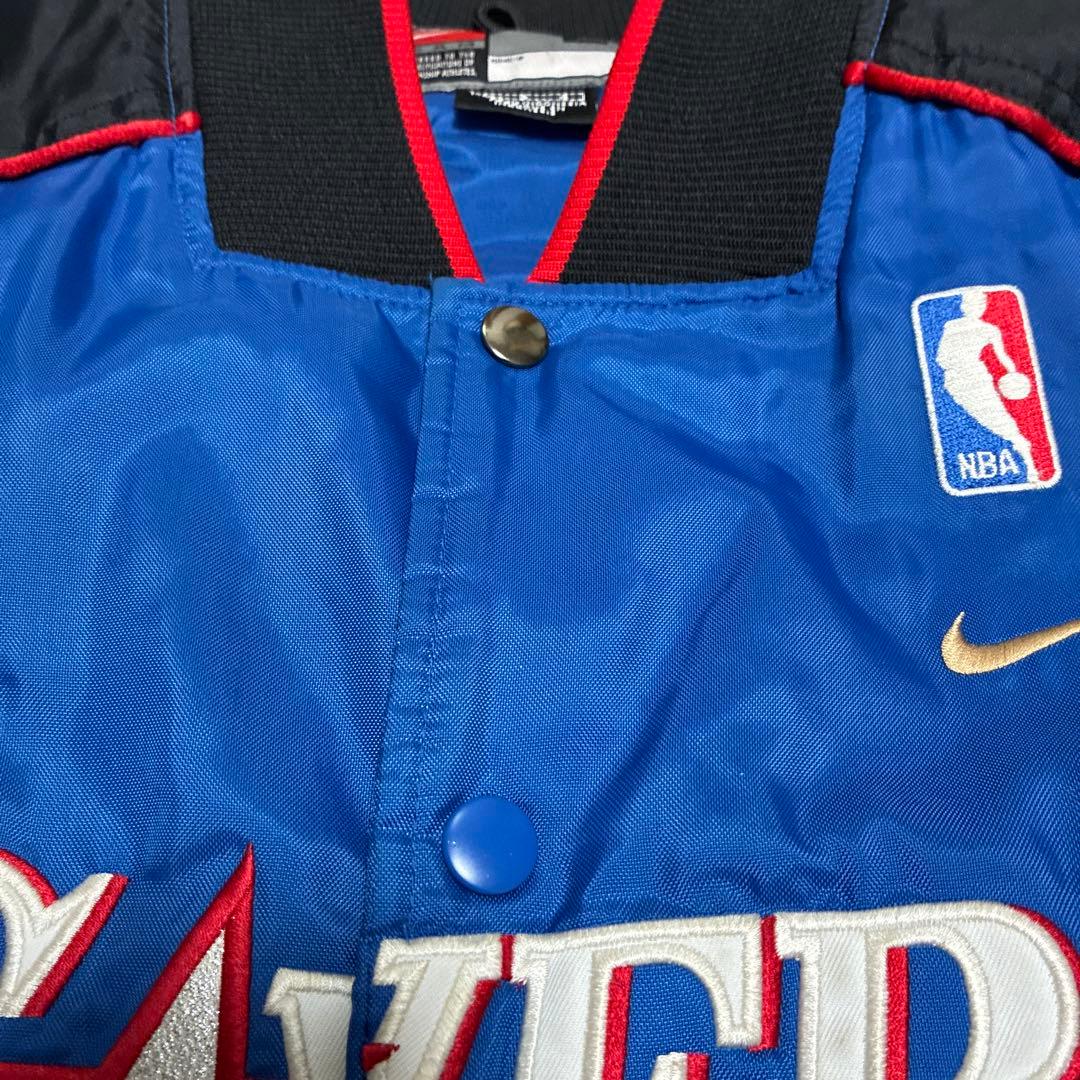 NIKE NBA 76ers 90s? ビンテージ ナイロンスタジャン L 古着