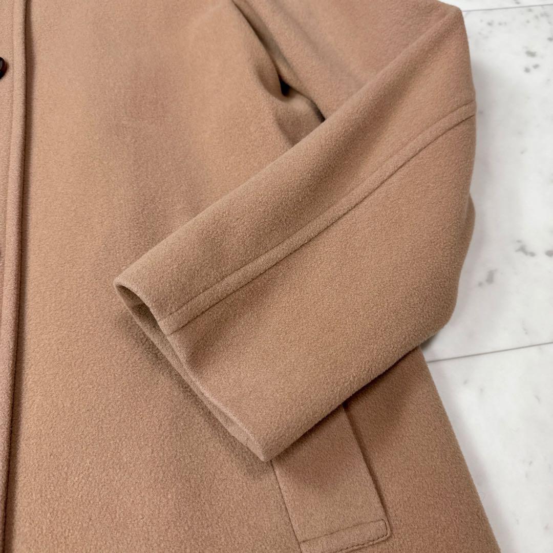 美品 マッキントッシュロンドン メルトンステンカラーコート キャメル サイズ38