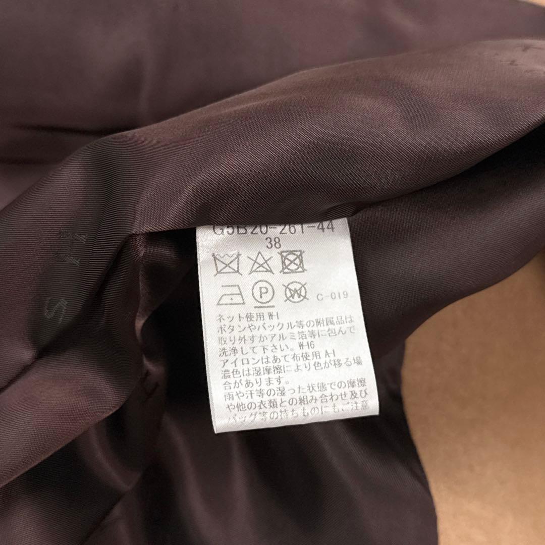 美品 マッキントッシュロンドン メルトンステンカラーコート キャメル サイズ38