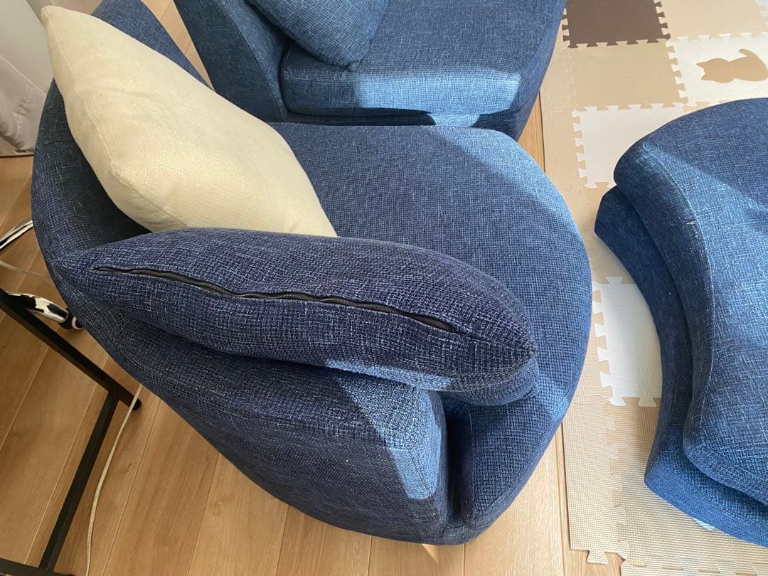 【セット販売】おしゃれカウチソファ　幅2300 ②【合計51000円】