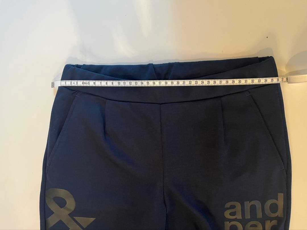 アンパスィ　and per se パンツ ネイビー