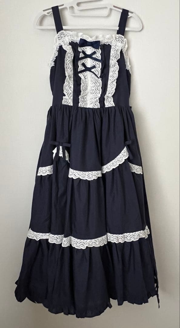 シャルミエール　クラシックドールジャンパースカート　jsk 紺　河原町　限定