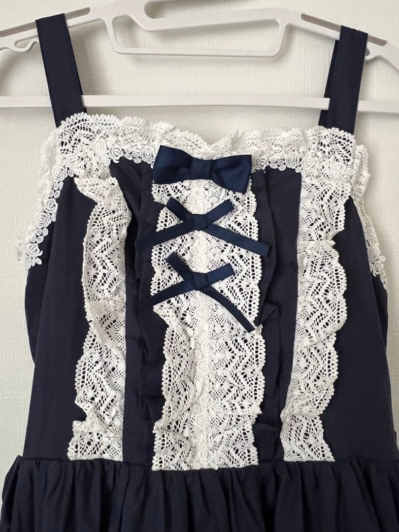 シャルミエール　クラシックドールジャンパースカート　jsk 紺　河原町　限定