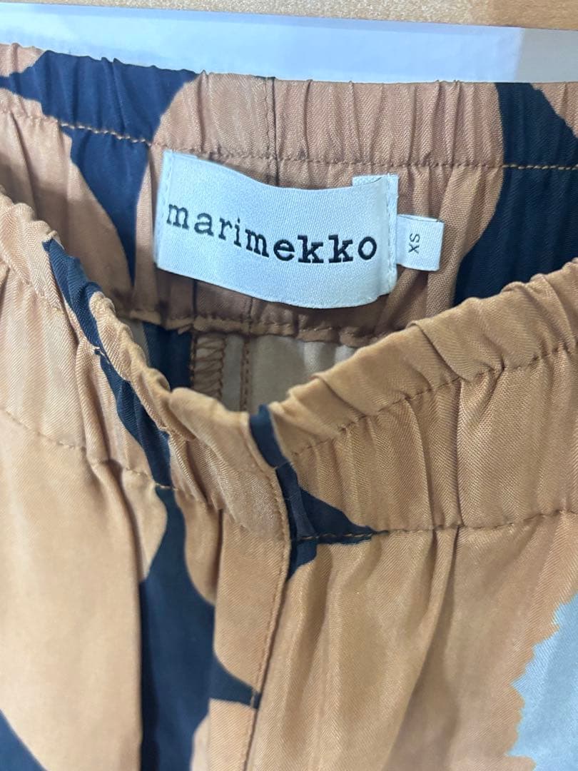 マリメッコ　marimekko ウニッコ ブラウンパンツ　xs