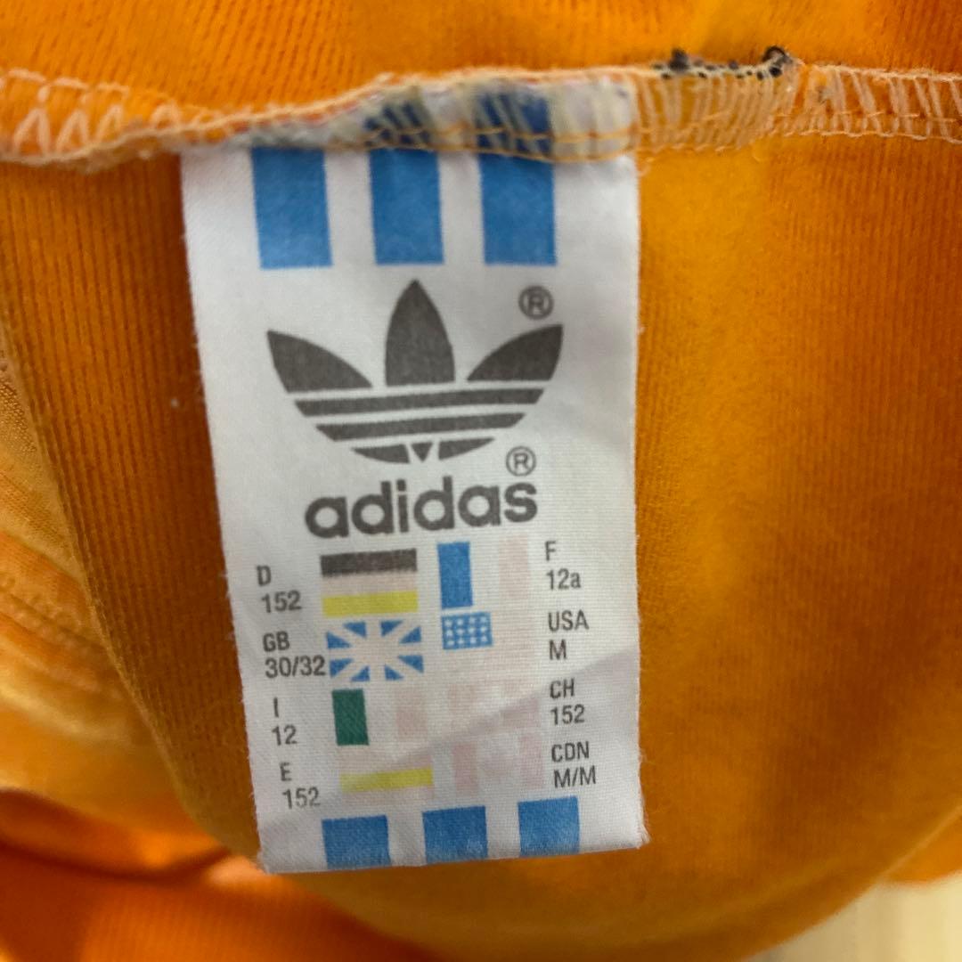 80’s adidas firebird トラックジャケット オレンジ 黒